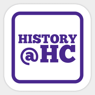 History @ Holy Cross Sticker